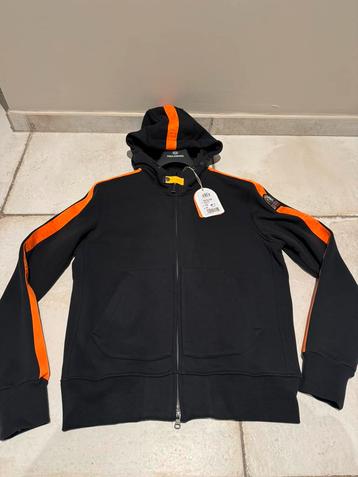 Prachtig nieuw origineel Parajumpers vest hoodie zwart M