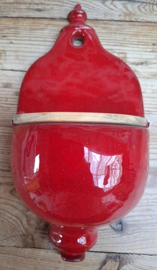 Franse rode potterie zoutbak, Robert & Jean Cloutier, ' 60 s, Antiek en Kunst, Curiosa en Brocante, Ophalen of Verzenden