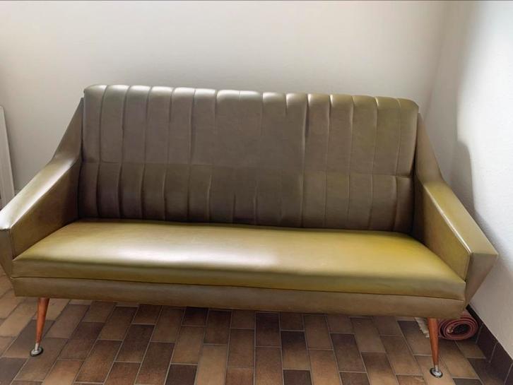 Vintage canapé / zetel jaren 50/60, Huis en Inrichting, Zetels | Zetels en Chaises Longues, Zo goed als nieuw, Ophalen