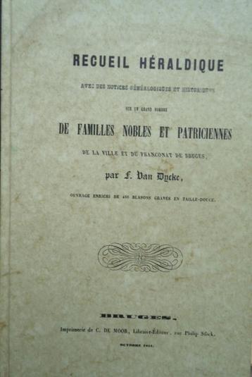 Recueil héraldique avec des notices généalogiqueset historiq beschikbaar voor biedingen