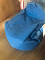 Pouf matiière synthétique, Huis en Inrichting, Zitzakken, Ophalen, Zo goed als nieuw, Blauw, Zitzak