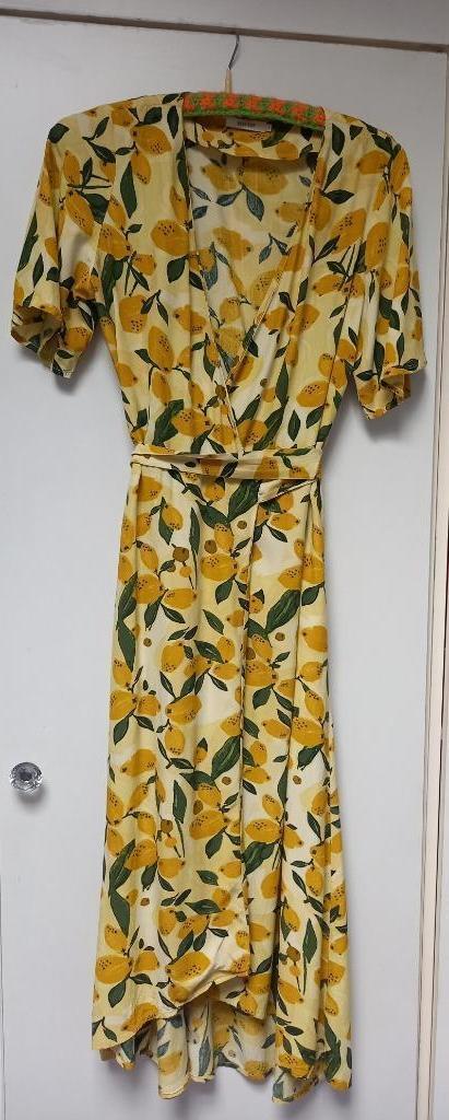 Mooie wikkeljurk Sissy-Boy met citroenen-maat medium, Kleding | Dames, Jurken, Maat 38/40 (M), Ophalen of Verzenden