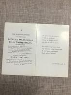 SCHRIJVER Felix Timmermans Lier +1947 collaboratie WOII, Collections, Envoi, Image pieuse