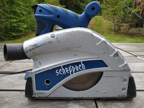 Scheppach PL55 invalzaag - 1200W - 160 mm - gesneden 55 mm, Doe-het-zelf en Bouw, Gereedschap | Zaagmachines, Gebruikt, Cirkelzaag