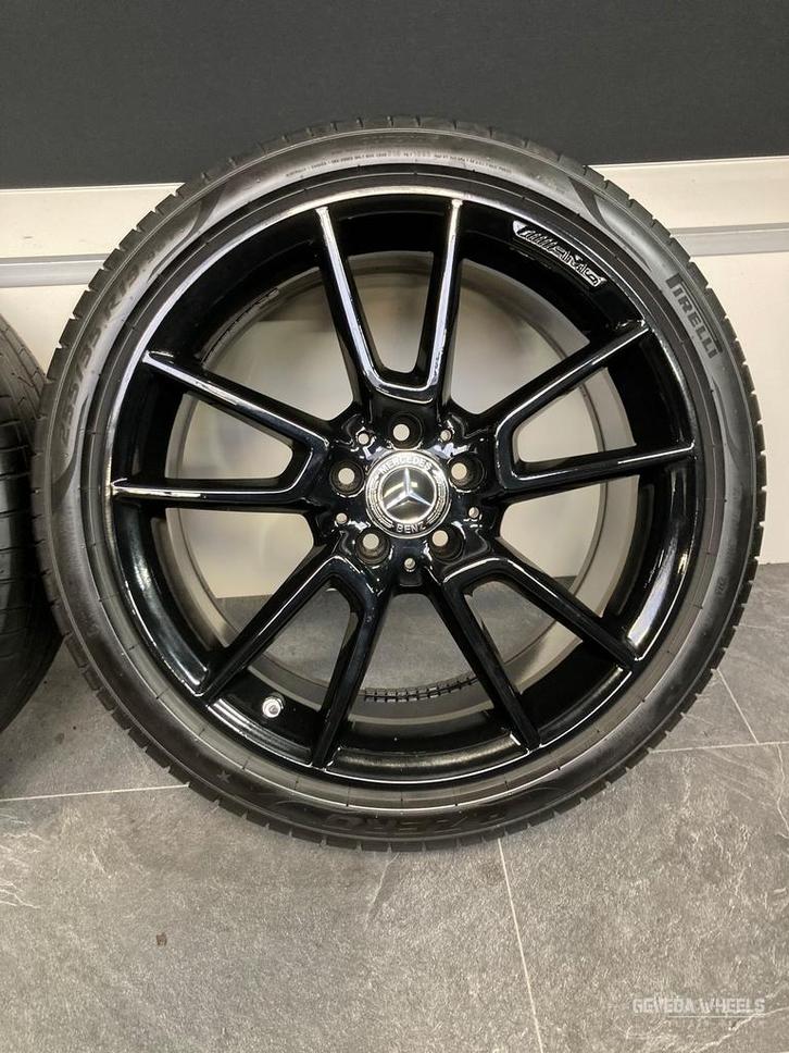 19” originele Mercedes C W205 AMG velgen + banden breedset, Auto-onderdelen, Banden en Velgen, Banden en Velgen, Zomerbanden, 19 inch
