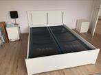 Tweepersoonsbed met Auping bedbodems, 140 cm, Zo goed als nieuw, Ophalen