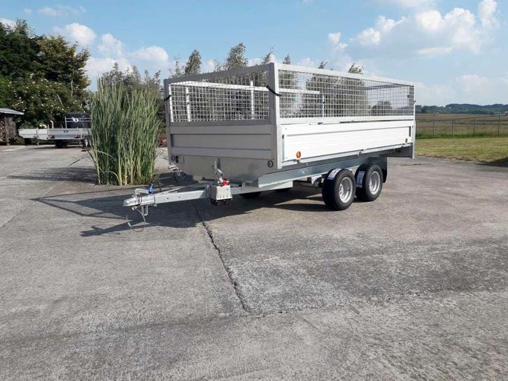 aanhangwagen / kipper ongeremd afmetingen bak 3.08 x 1.58 m, Auto diversen, Overige Auto diversen, Ophalen