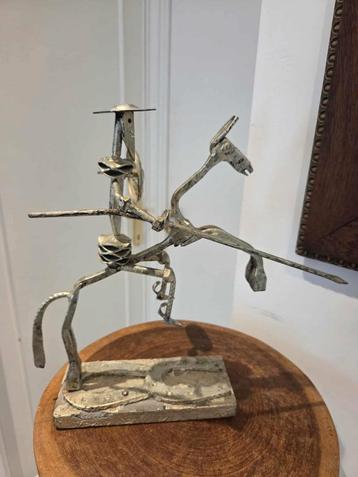 Unieke Metalen Beeldhouwwerk Don Quichot – 32 cm  beschikbaar voor biedingen