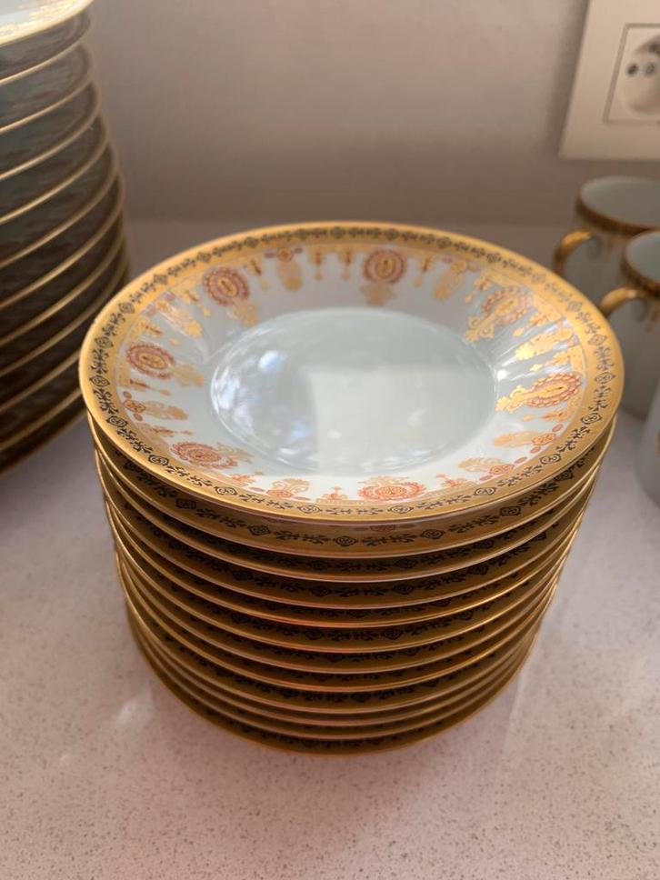 Volledig servies Imperiale Limoges 12pers, Antiek en Kunst, Antiek | Servies compleet, Ophalen