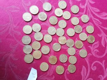 lot de 53 pièces de 0.50 euro cent collection, Enlèvement ou Envoi, Belgique, 50 centimes, Monnaie en vrac