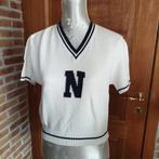 Pull blanc & bleu Naf Naf, Vêtements | Femmes, Pulls & Gilets, Taille 38/40 (M), Comme neuf, Enlèvement, Bleu