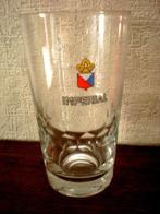 IMPERIAL met bewerkte kousen, Verzamelen, Biermerken, Ophalen of Verzenden, Zo goed als nieuw, Glas of Glazen