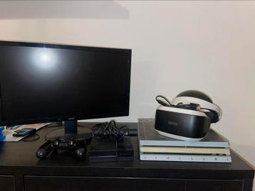 PlayStation 4 met VR BRIL en beelscherm + games, Enlèvement