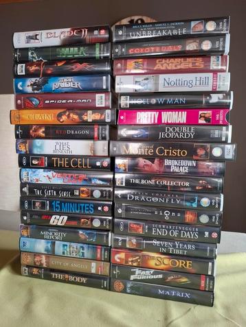 Lot 34 VHS videocassettes films beschikbaar voor biedingen