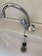 Wastafel met afvoerplug, Doe-het-zelf en Bouw, Ophalen of Verzenden, Zo goed als nieuw, Wastafel