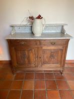 Mooie antieke eiken commode met geslepen spiegel, Ophalen