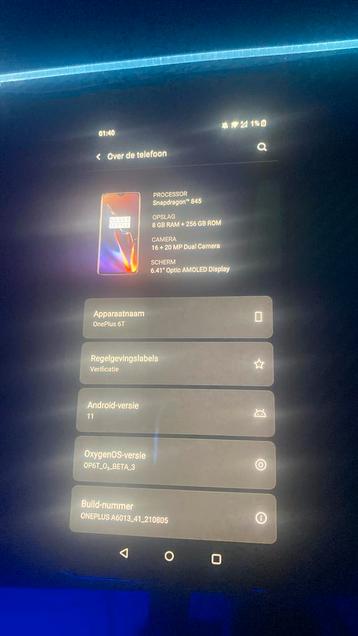 Oneplus 6T beschikbaar voor biedingen
