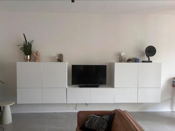 Ikea besta tv meubel mat wit 360 cm beschikbaar voor biedingen