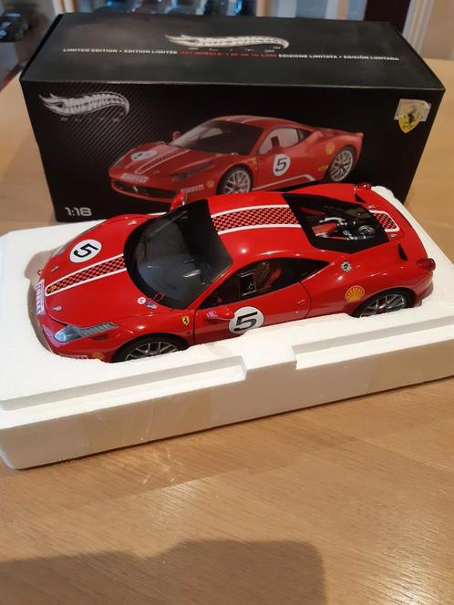 Ferrari 458 challenge 1/18 hotwheels elite, Hobby & Loisirs créatifs, Voitures miniatures | 1:18, Comme neuf, Anson, Enlèvement ou Envoi