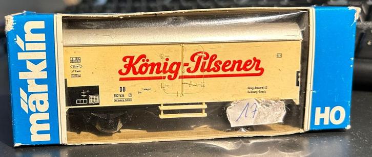 2932. H0 Märklin overdekte auto., Hobby en Vrije tijd, Modeltreinen | H0, Gebruikt, Wagon, Märklin, Ophalen of Verzenden