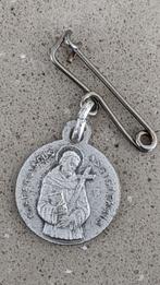 Broche met medaillon St Franciscus van Assisi, Antiek en Kunst, Ophalen of Verzenden