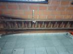 Houten dubbele uitschuifbare ladder, Ophalen, Gebruikt, Ladder, 4 meter of meer