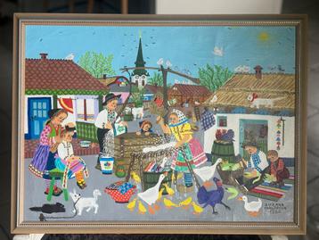 Schilderij Zuzana Chalupova 1980 beschikbaar voor biedingen