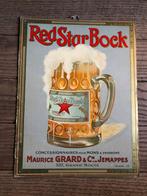 RED STAR BOCK mons-jemappes reclame karton, Verzamelen, Ophalen of Verzenden, Gebruikt, Reclamebord, Plaat of Schild, Overige merken