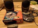 Lecteur CD portable avec boîtiers, TV, Hi-fi & Vidéo, Lecteurs CD, Enlèvement ou Envoi, Comme neuf, Philips, Portable