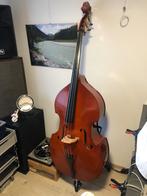 Contrabas, Muziek en Instrumenten, Strijkinstrumenten | Contrabassen, Ophalen, Gebruikt, 3/4-contrabas, Met koffer