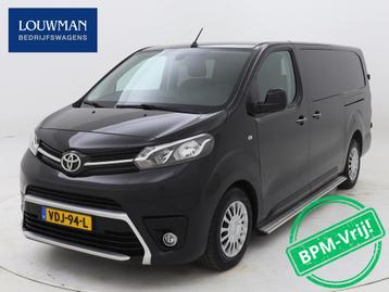 Toyota PROACE Worker 2.0 D-4D DC Professional Long Leder Dub, Auto's, Automaat, Zwart, Parkeersensor, Bedrijf