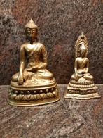 2 boeddha beelden  in koper, Huis en Inrichting, Ophalen