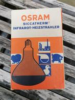 Vintage infrarood lamp E27 250W Osram siccatherm warmtelamp, Gloeilamp, 60 watt of meer, Zo goed als nieuw, E27 (groot)