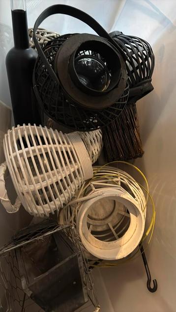 Decoratie kaarsen potten windlichten, Enlèvement, Comme neuf