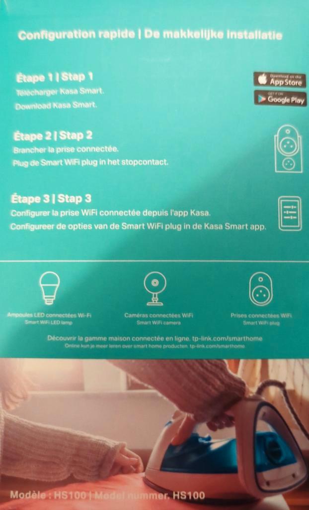 HS100, Prise connectée WiFi HS100 - Commande vocale Google Home /   Alexa