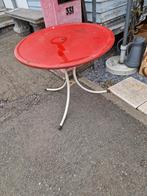 Vintage ronde tafel metaal €40, Antiek en Kunst, Ophalen