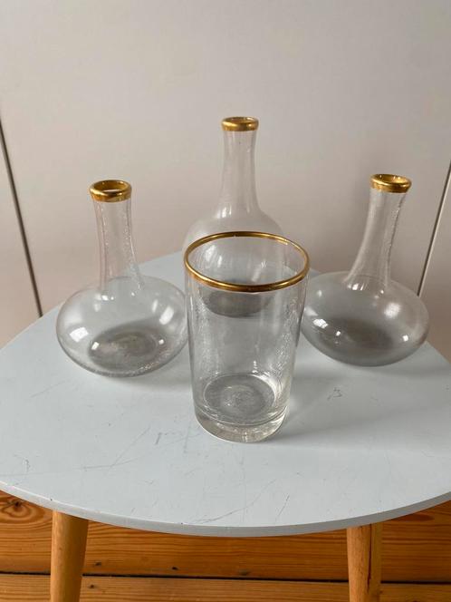 Vases en verre soufflé vintage, Antiquités & Art, Antiquités | Verre & Cristal