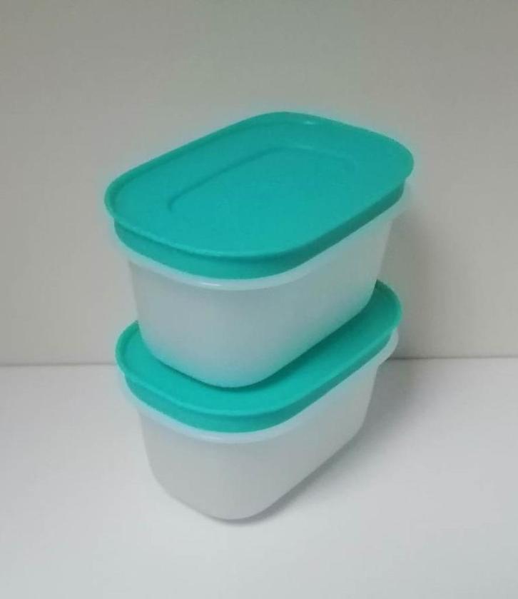 Tupperware™ « Diepvriezerdoos Igloo » 170 ml x 4 - blauw, Huis en Inrichting, Keuken | Tupperware, Nieuw, Bus of Trommel, Blauw