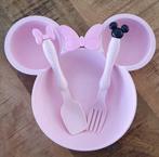 Disney Mickey et Minnie Mouse assiette + couverts rose, Mickey Mouse, Service, Enlèvement ou Envoi, Neuf