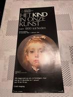 Vintage Poster Het kind in onze kunst , van 1800 tot heden, Rechthoekig Staand, Deurposter of groter, Ophalen of Verzenden, Zo goed als nieuw
