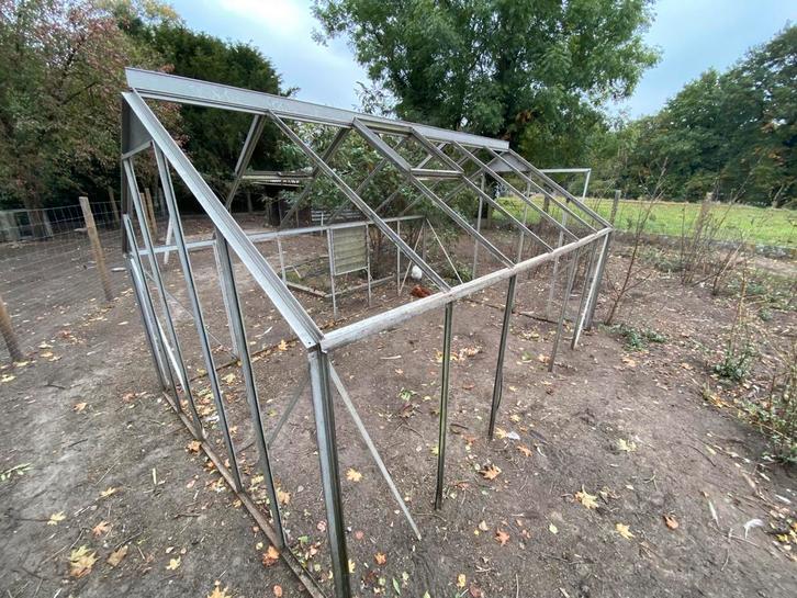 Aluminium serre, Tuin en Terras, Kassen, Gebruikt, Aluminium, Glas, Ophalen