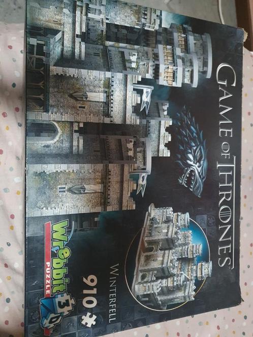 3D-puzzel Game of Thrones Winterfell, Hobby en Vrije tijd, Denksport en Puzzels, Zo goed als nieuw, Legpuzzel, 500 t/m 1500 stukjes