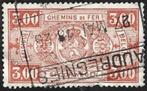 1 Postzegel België 1923 Rijkswapen in ovaal, Postzegels en Munten, Frankeerzegel, Ophalen of Verzenden, Gestempeld, Gestempeld
