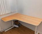Bureau d’angle IKEA BEKANT - Bois clair, pieds blancs, Enlèvement, Bureau