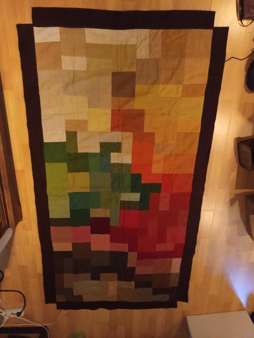 Vintage quilt / deken - OPRUIMING!, Huis en Inrichting, Stoffering | Tapijten en Vloerkleden, Zo goed als nieuw, 100 tot 150 cm