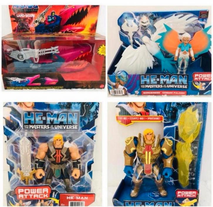 4x Mattel Masters of the Universe motu He-man figuren poppen, Verzamelen, Poppetjes en Figuurtjes, Nieuw, Ophalen of Verzenden