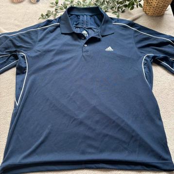 Adidas Donker Blauw Polo Shirt Navy Blue Short Sleeve Summer beschikbaar voor biedingen