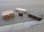 Lot munitiekisten post-WO2 zeer goede staat Belgisch ABL + R, Ophalen, Landmacht, Kist of Geocache