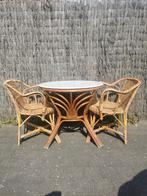 Vintage bamboe tuinset / veranda meubels, Gebruikt, Ophalen of Verzenden, Rotan, Loungeset