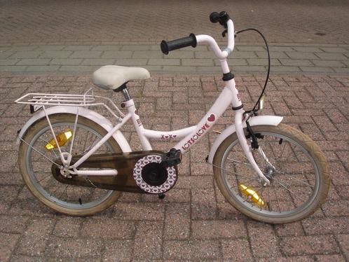 Bike Fun Lots of Love meisjes 18 inch roze, Fietsen en Brommers, Fietsen | Meisjes, Gebruikt, 18 inch, Handrem, Ophalen